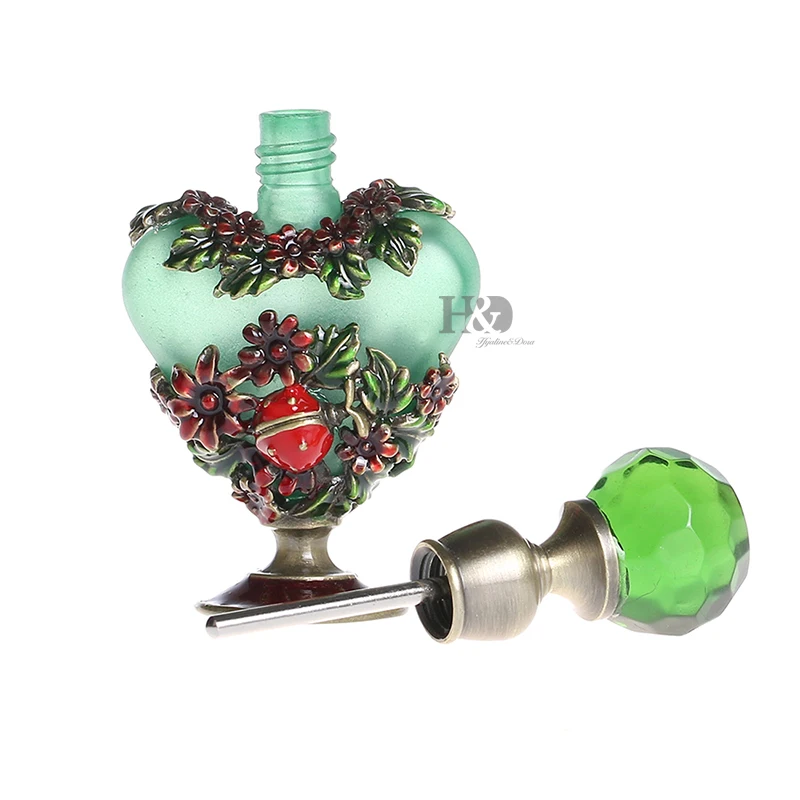 H & D флакон для духов винтажный старинный ротанговый цветочный узор парфюмерные