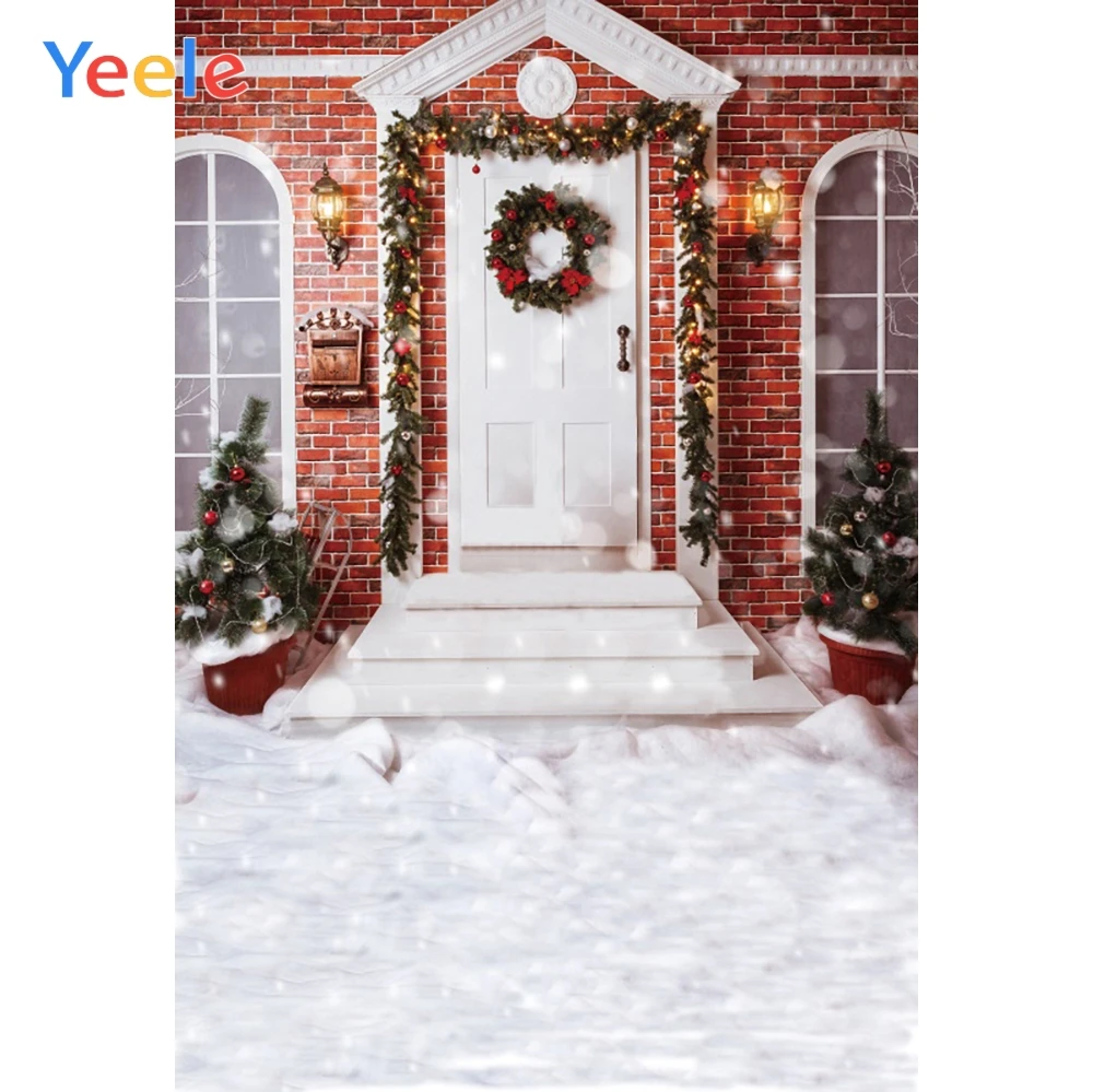 

Yeele Merry Christmas Party Winter Decor Bokeh Light Photography Backdrop Personalized Photographic Backgrounds For Photo Studio
