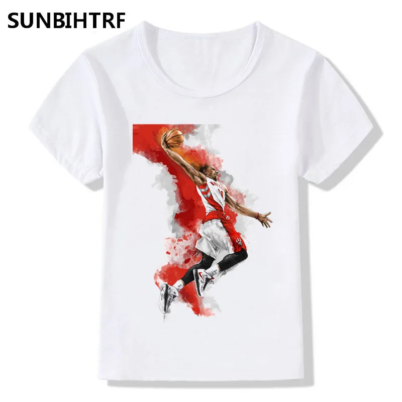 2018 г. детский баскетбол забавная Футболка с принтом игрока летний топ короткими
