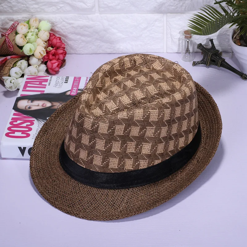 Модные штаны на лето/осень модные унисекс треугольник соломенной шляпе Джаз с
