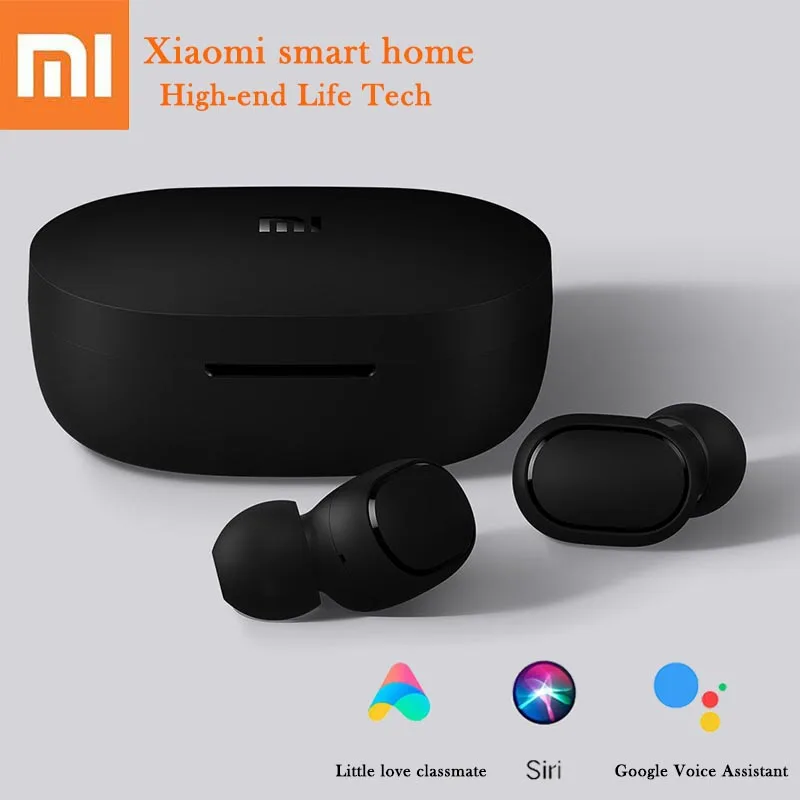 Xiaomi Redmi AirDots беспроводная bluetooth гарнитура контроль языка затычки для ушей автоматически сопряжены с умным микро-гарнитура