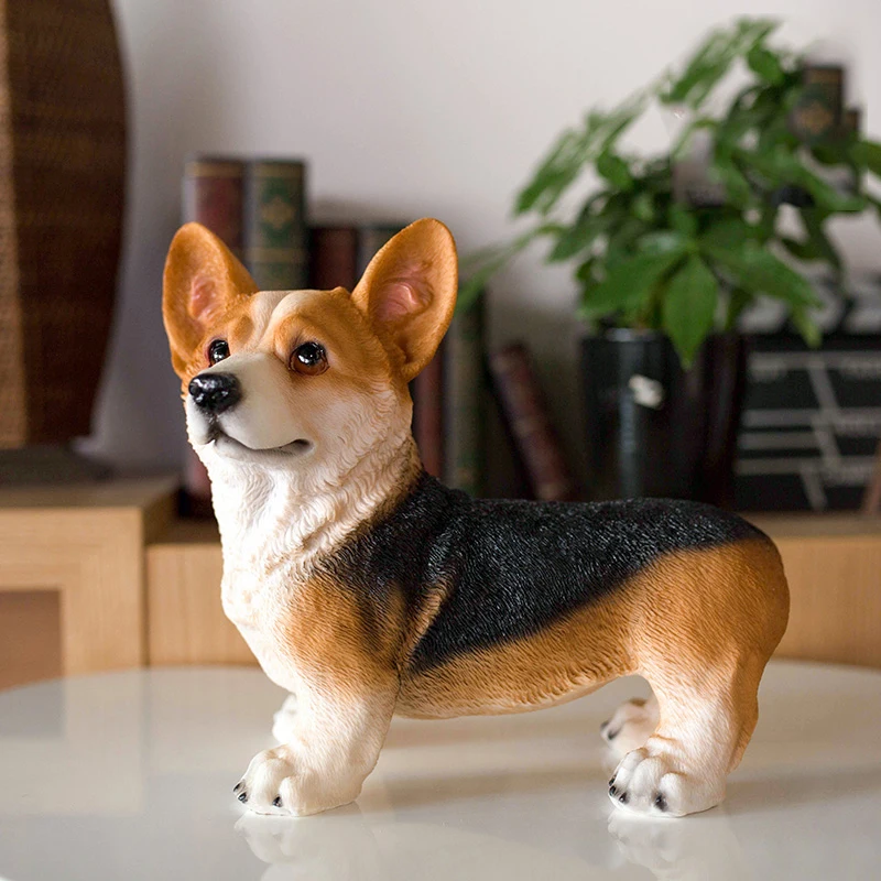 Пасторальное моделирование скульптуры животных ремесла смола Keji собаки