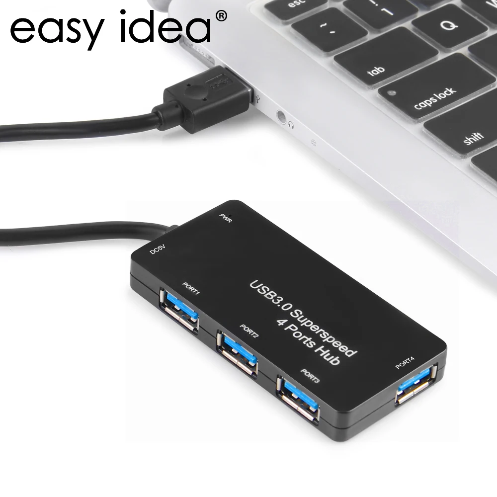 Высокоскоростной USB концентратор EASYIDEA 3 0 4 порта 5 Гбит/с микро сплиттер адаптер