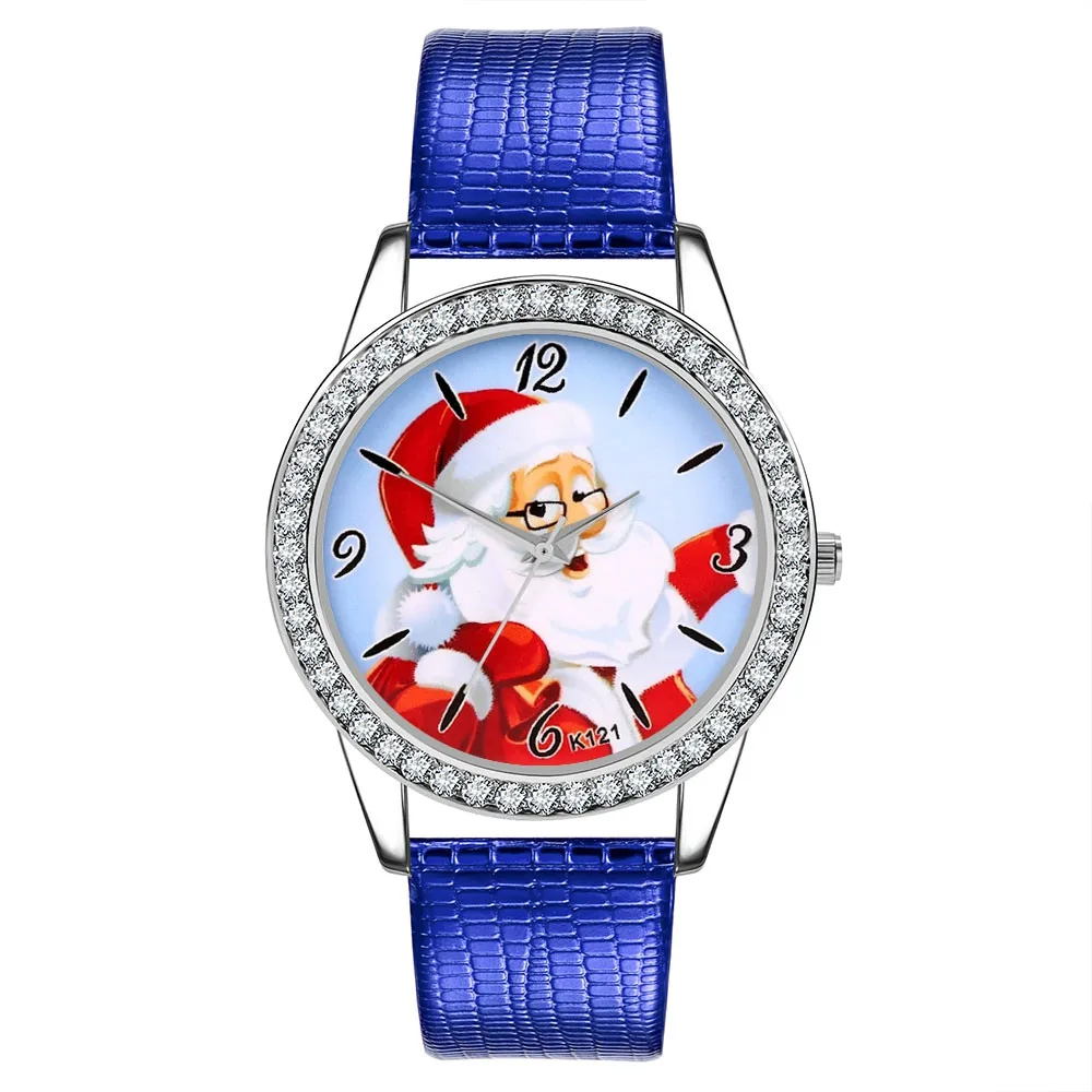 Рождественские подарочные часы для детей детские мальчиков и девочек роскошные