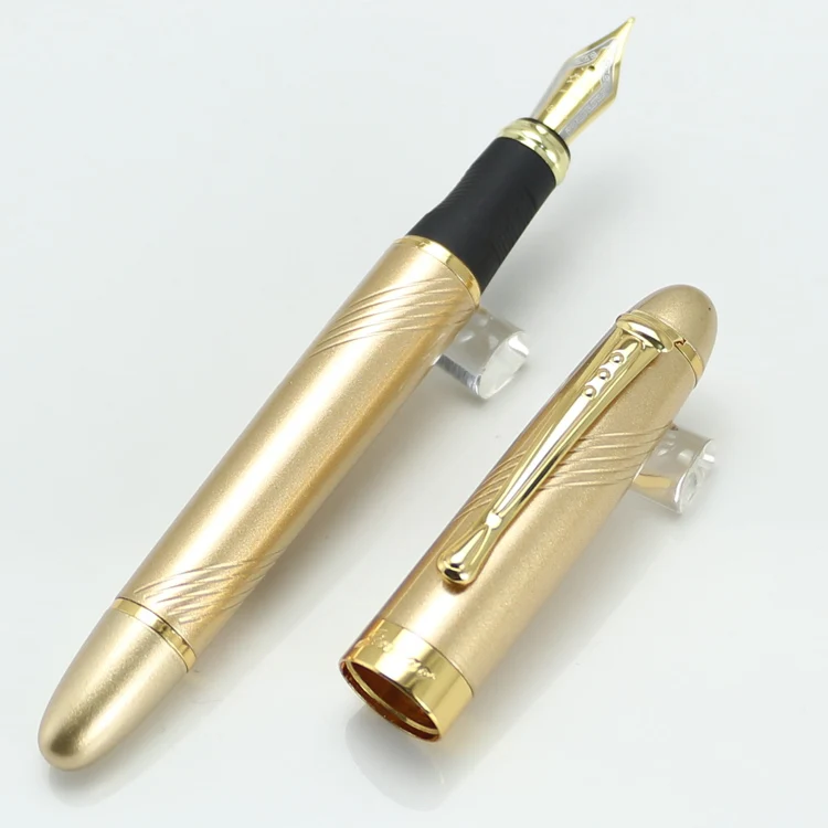 JINHAO X450 Благородный Золотой 18KGP перо с широким основанием авторучка Twist Carven канцелярские принадлежности для школы и офиса ручка для письма