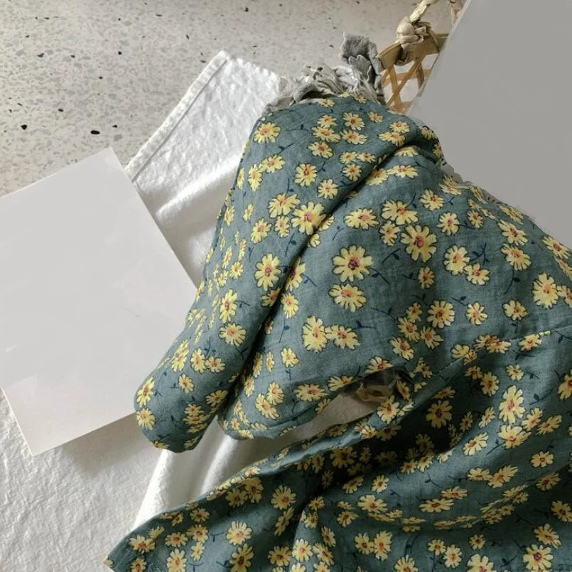 Топ на бретельках с цветочным принтом + штаны комплект из 2 предметов для девочек