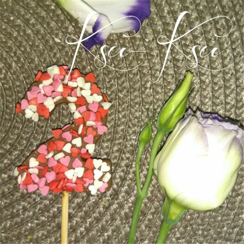 Новое поступление 3D цифровой леденец 0-9 форма силиконовая шоколадная лед кекс