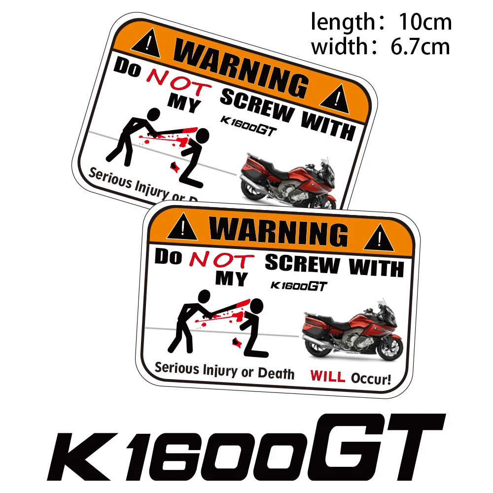 

KODASKIN 2 Pieces Do Not Screw Warning Sticker Decal for BMW K1600GT