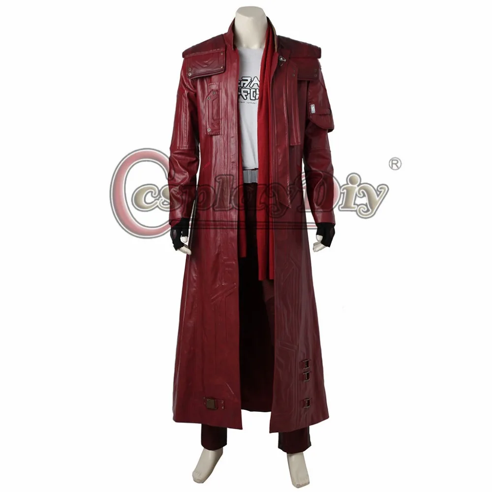 Cosplaydiy Guardians 2 Star-Lord Peter Jason Quill Cosplay Costume Adult Men Halloween Full Set Custom Made