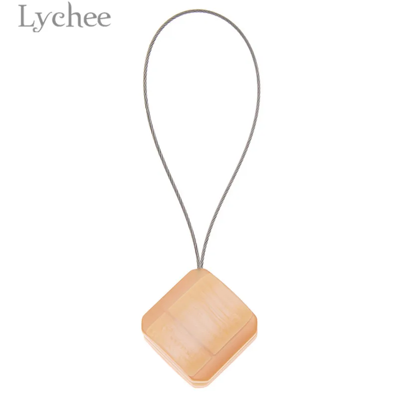 Lychee сплошной цвет квадратной формы провода шторы галстук пряжки магнит подхваты
