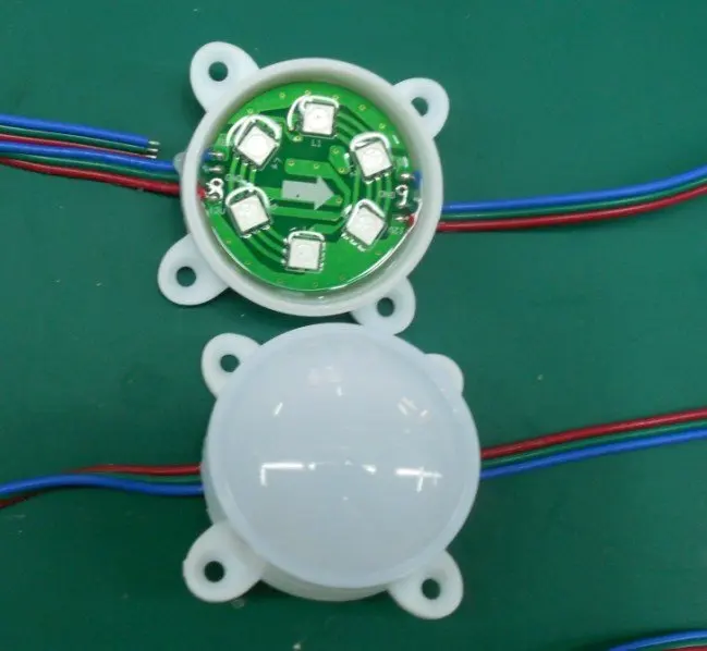 Пиксельный модуль WS2811 12 В постоянного тока с 6 светодиодами 5050 RGB SMD диаметр 45 мм 20