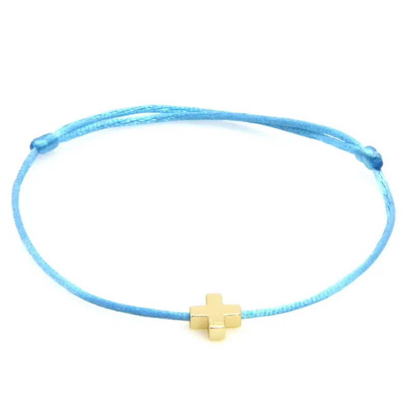 Регулируемый Браслет 18-30 см 2023 счастливый золотой крест сердце браслет для женщин Дети Красная Нить Браслет ручной работы DIY ювелирные изделия