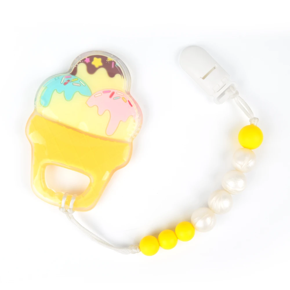

Liquid Baby Teether Pacifier Clip Chain Silicone Teething Accessories Baby Carrier Silicone Chew Teething Pacifiers Clip Holder