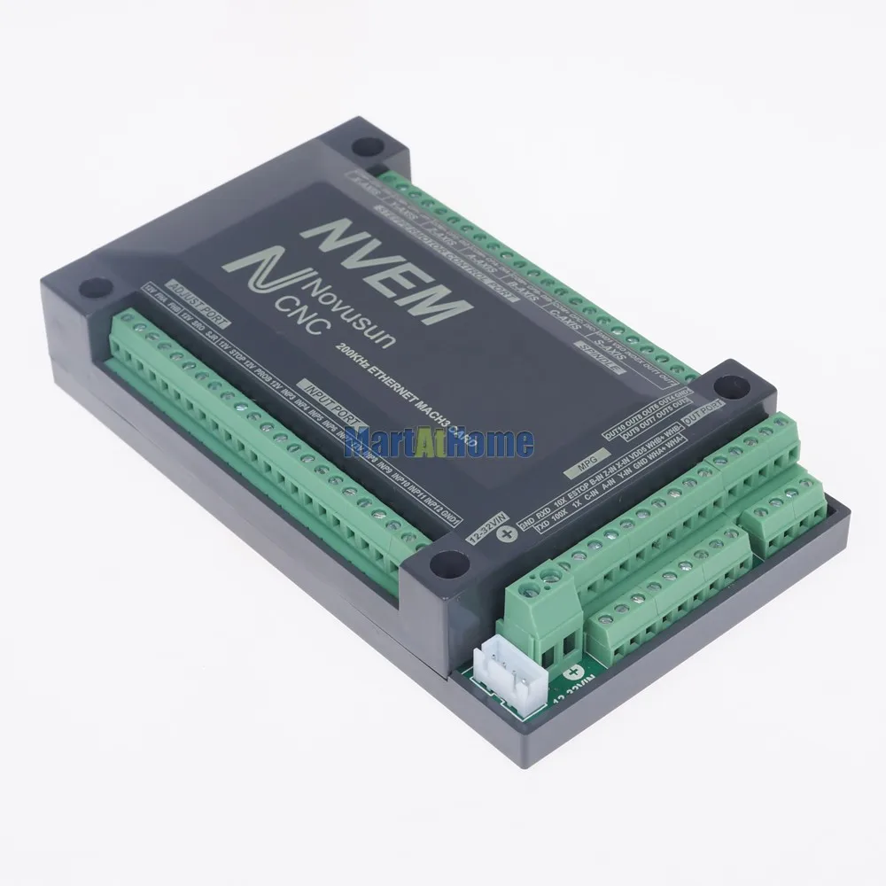 NVEM5 V2 CNC 5 Axis 200KHz Ethernet MACH3 карта управления движением для серводвигателя шаговый