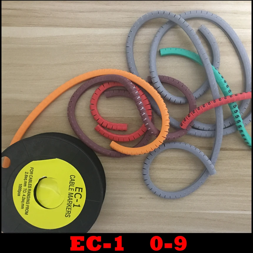 10 рулонов/лот EC 1 2.5mm2 0 9 рисунок с буквенным принтом ПВХ гибкий арабская цифра