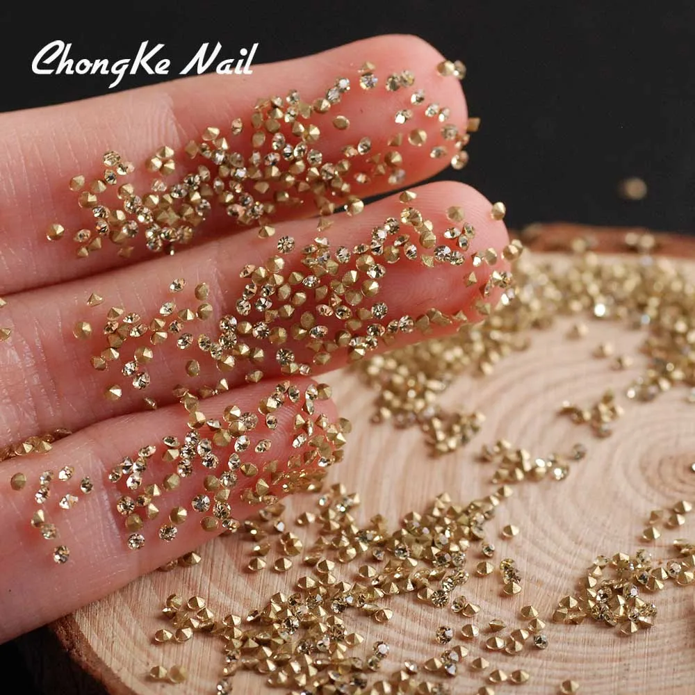 Light yellow Hisenlee SS3 1,3 мм стекло Pixie AB микро точечные Стразы Серебряная задняя часть для ногтей Кристаллы украшения для ногтей - Цвет: Light yellow