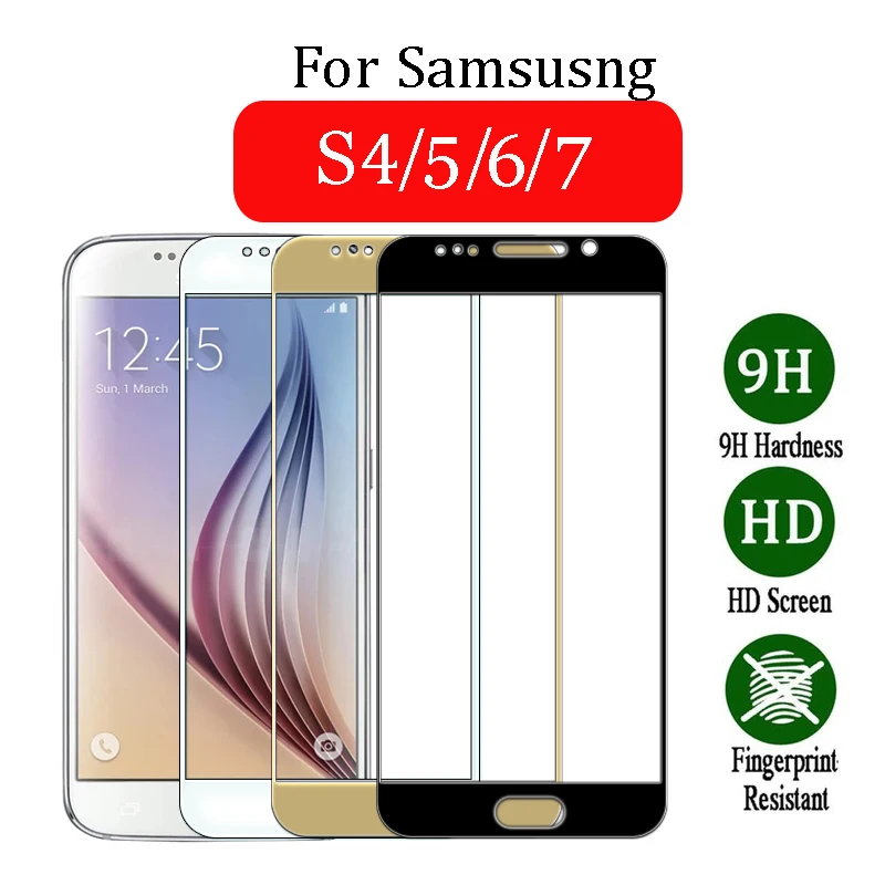 Защитное стекло для Samsung galaxy s6 s7 защита экрана на samsyng galax s5 Закаленное защитное s 7 6