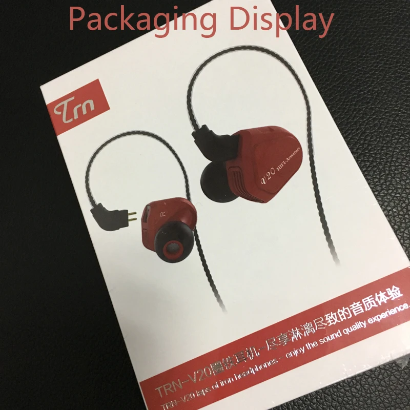 TRN V20 1DD + 1BA гибридные наушники для ушей Hi Fi DJ Monito спортивные бега гарнитура с 2
