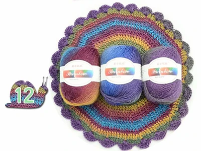 12 Meetee 2 шт. цветная шерстяная пряжа DIY ручной работы шарф Плащ шаль пальто крючком шерстяная нить Ремесло Вязание Швейные аксессуары BD298 - Цвет: 12