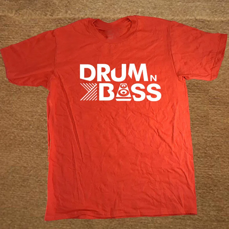 Брендовая одежда Drum N Bass, забавная футболка, Мужская хлопковая футболка с коротким рукавом, топ, Camiseta