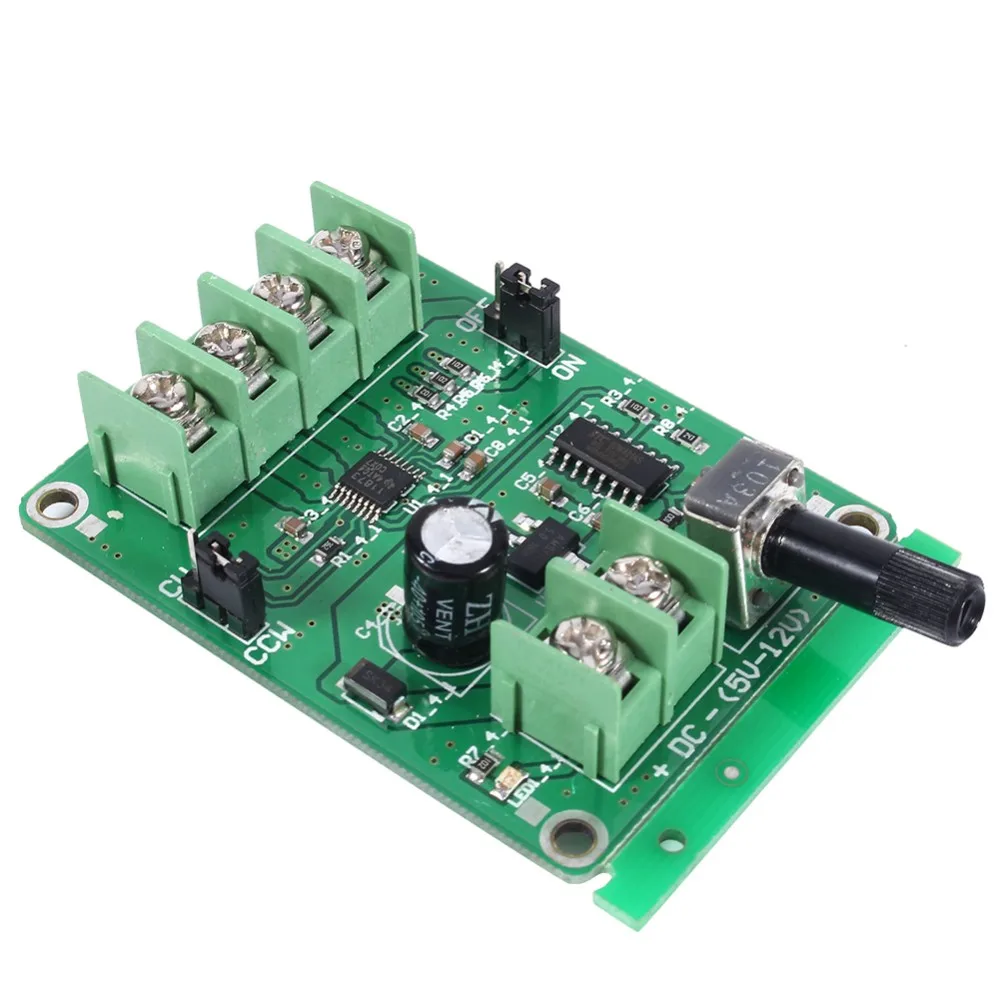 9 V-12 V DC бесщеточный драйвер платы контроллер с обратным Напряжение защита от перегрузки по току для жесткий диск мотор 3/4 провода