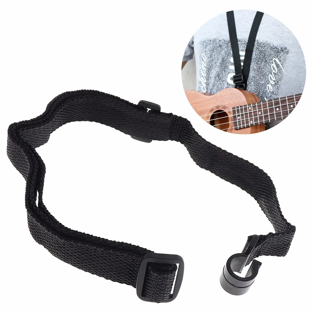 

46 - 58cm Universal Adjustable Durable Nylon Guitar Strap Neck Hanging Belt with Plastic Ends Accessories for Guitar / Ukulele