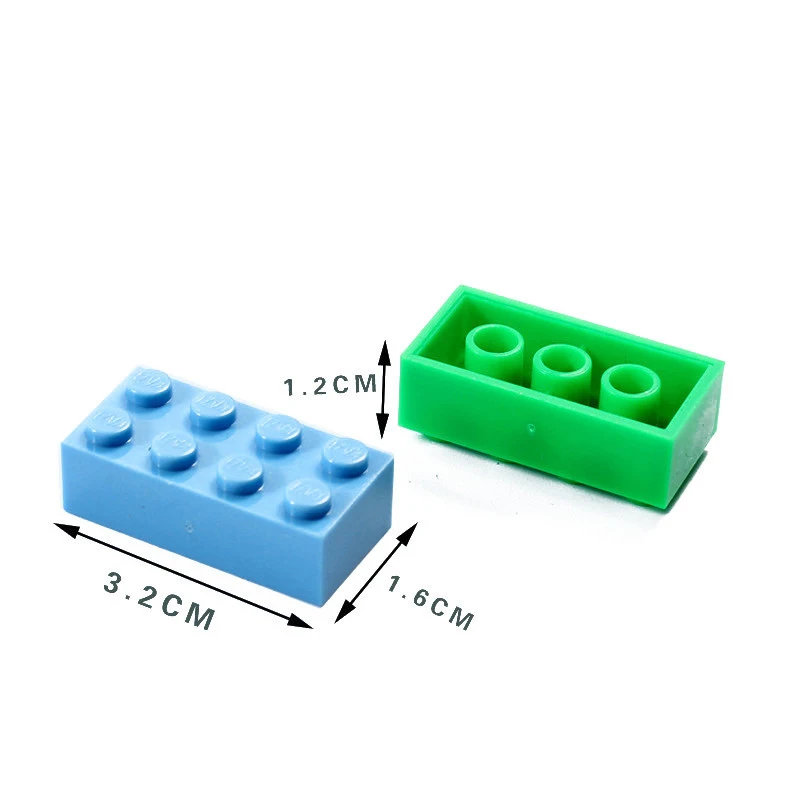 40 шт./партия кирпичи 2X4 частицы мелкие детали строительные блоки DIY игрушка