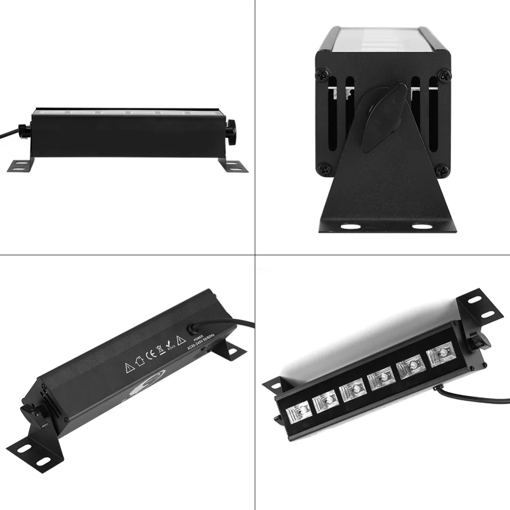 

6 * 3W LED Stage Light Bar Wall Wash Lighting for Disco DJ KTV Club Party EU/US/ AU Plug 220-240V