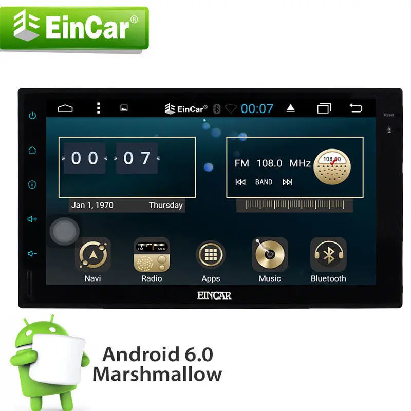 Резервная камера + Andriod 6 0 двойной 2Din 7 &quotавтомобильный стерео gps РАДИО WiFi зеркало