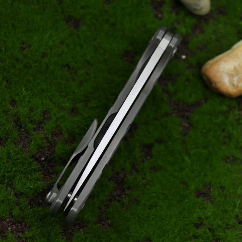 Складной нож Green thorn Flipper 95 титановая ручка подшипник D2 TC4 карманный для фруктов
