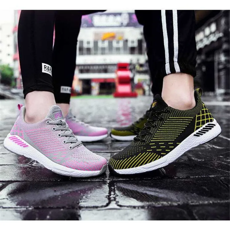 Sports season cross-country large size sports casual couple shoes men women running mesh breathable sneakers | Обувь