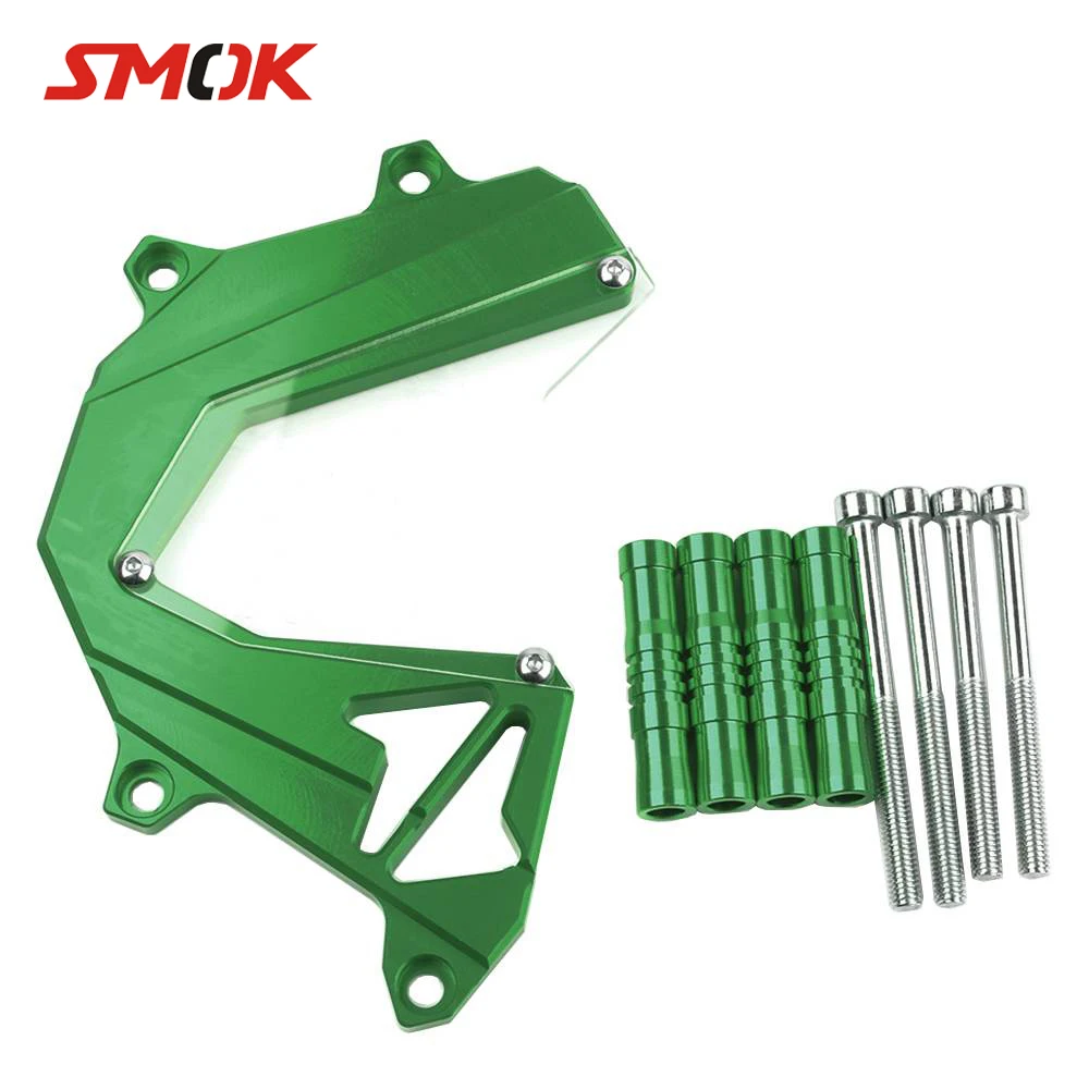 

SMOK Motorcycle CNC Aluminum Panel Left Engine Guard Chain Cover Protector Front Sprocket Cover For Kawasaki Z800 2013-2016