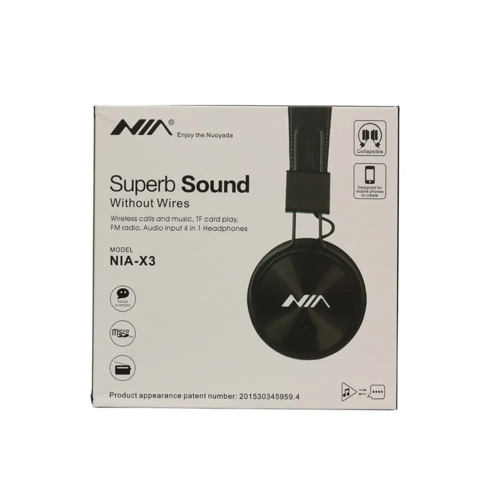 Оригинальная гарнитура NIA X3, беспроводные стерео Bluetooth наушники, fone de ouvido, bluetooth с микрофоном, поддержка TF карты, fm-радио, наушники