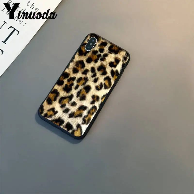 Yinuoda модный сексуальный леопардовый принт Черная пантера фаллоимитатор для iPhone6S