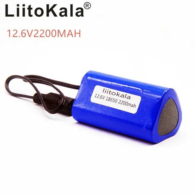LiitoKala Высококачественная портативная перезаряжаемая литиевая батарея 12 в 2200 мАч