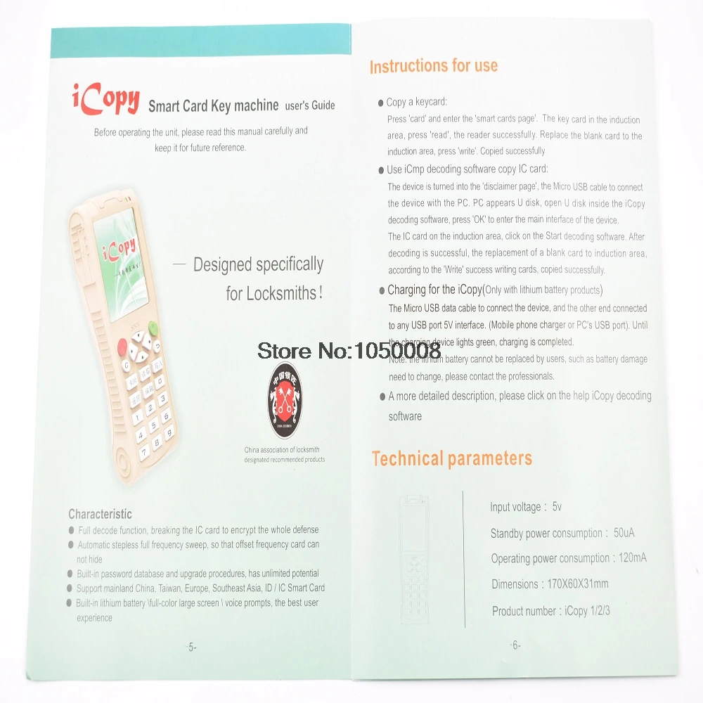 Новый ручной ключ машина iCopy 5 с функцией полного декодирования смарт карты RFID NFC