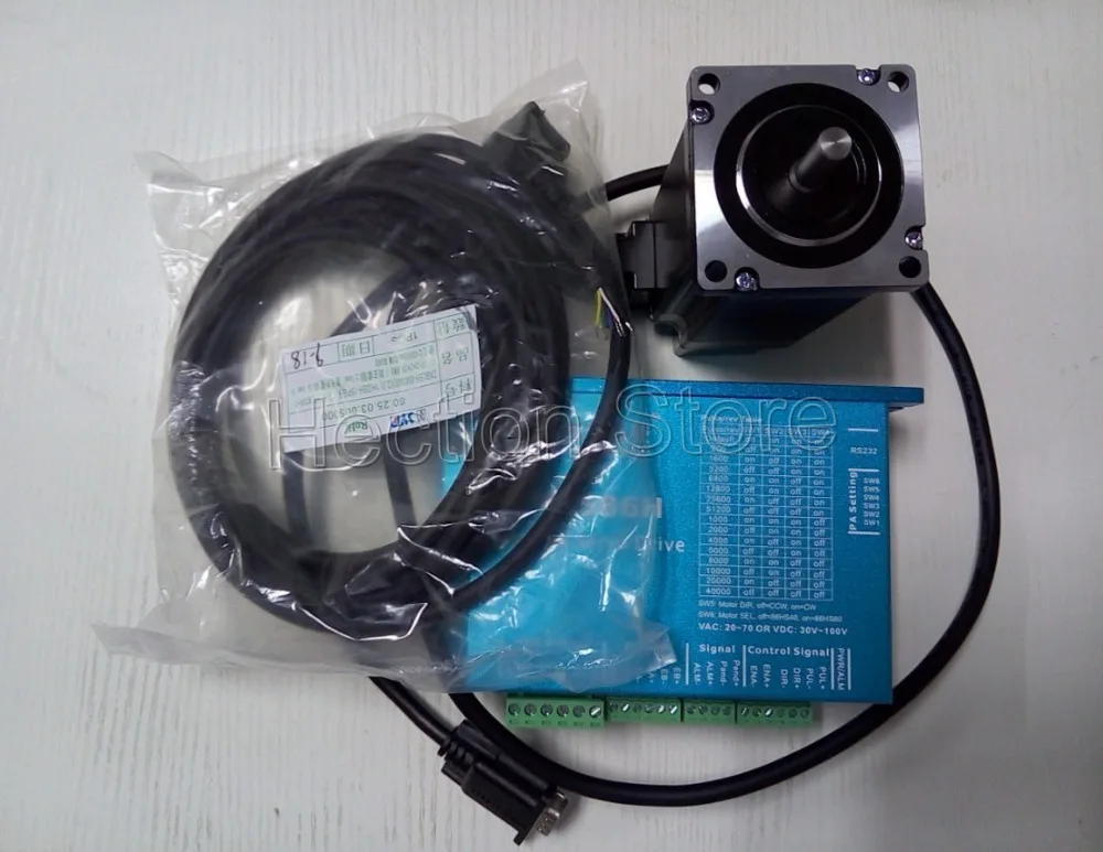 Новый 300 Вт Leadshine Easy Серводвигатель HBS86H + 3NM простой 60HBM30-1000 набор NEMA 24 Выход