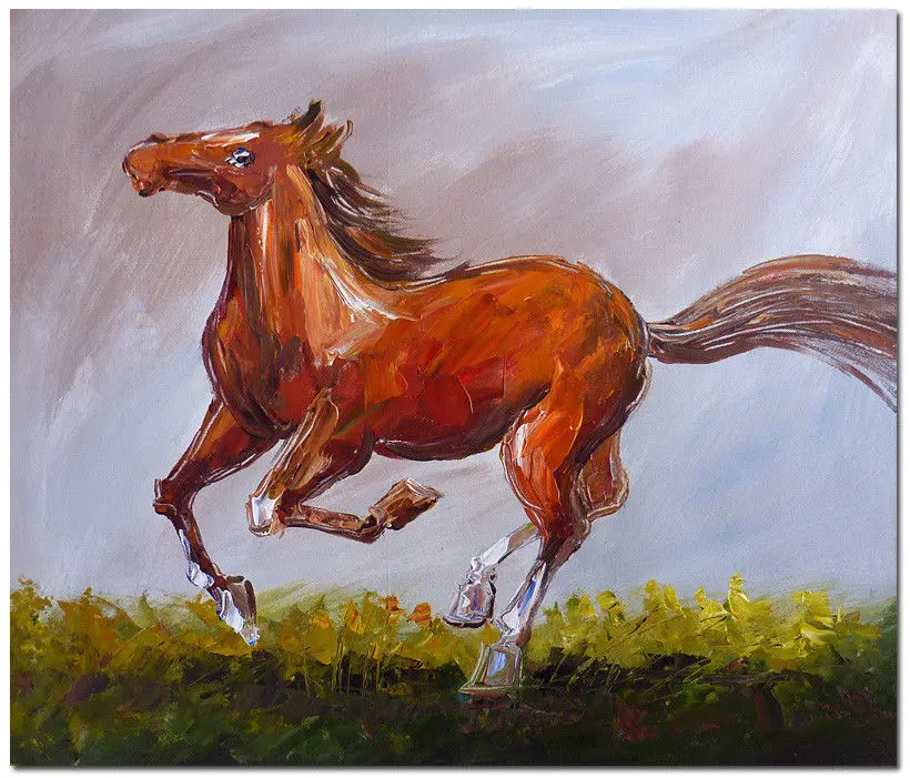 Современной абстрактной лошадь импрессионизм ( без безрамное ничья ) | Дом и сад