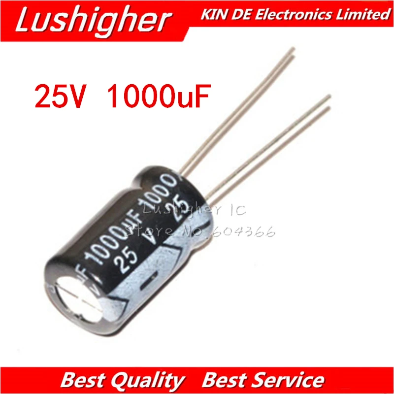 20 шт 25V1000UF 10*17 мм 2 мкФ-1000 мкФ алюминиевая крышка 25В 680 400V 4 7 с алюминиевой крышкой 50В