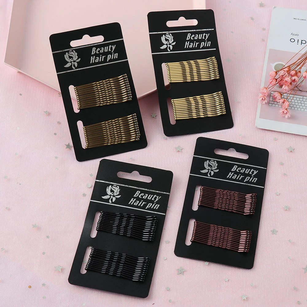 Женская заколка для волос черная/Золотая пряжка длиной 5 см| |