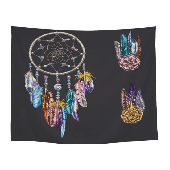 CAMMITEVER Dream Catcher Mandala Tapestry Indian Wall Hanging Cloth Bohemian Bedspread Blanket Hippie | Дом и сад