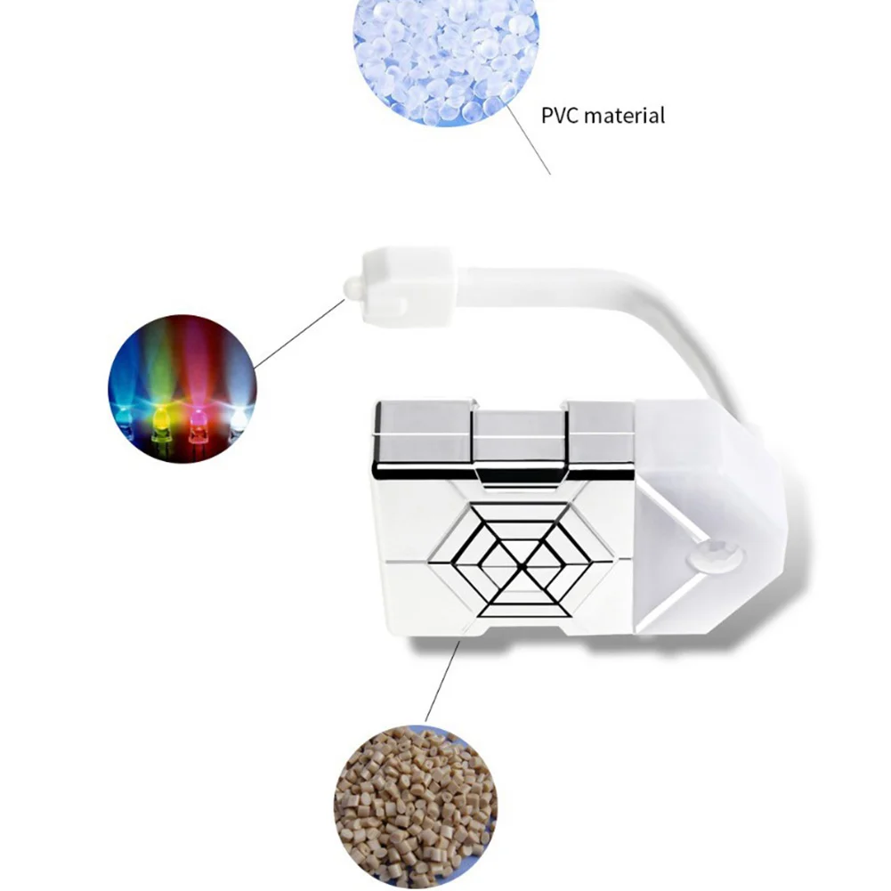 16 цветов светодиодный пластик УФ ванная комната Цвет Изменение батарея датчика