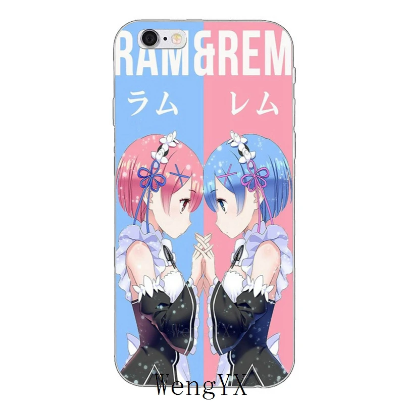 Японское аниме милая девушка Rem Re Zero тонкий силиконовый мягкий чехол для телефона