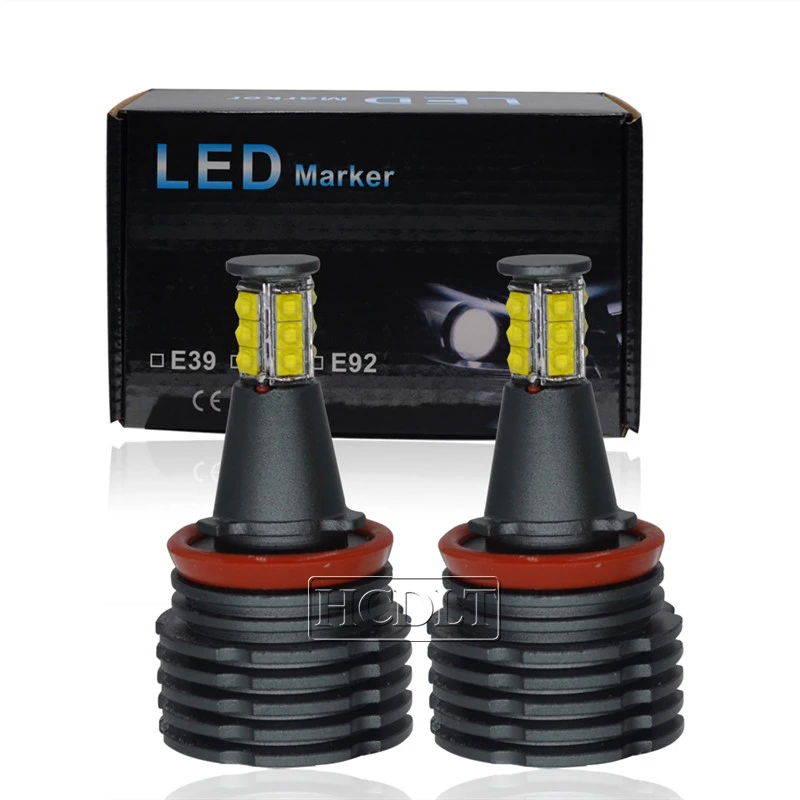 HCDLT 2*120 W чип светодиодный Ангельские глазки E92 H8 светодиодный чипы белый настенные светильники для B-M-W E91 E60 E61 E70 X5 E71 X6 E82 E87 Ангельские глазки Светодиодный Маркер