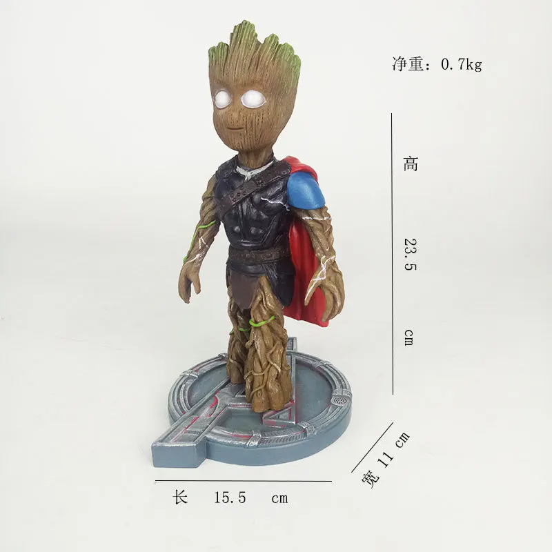Экшн фигурка Marvel Avengers 3 Groot для детей супергероев ПВХ кукла подарки на день