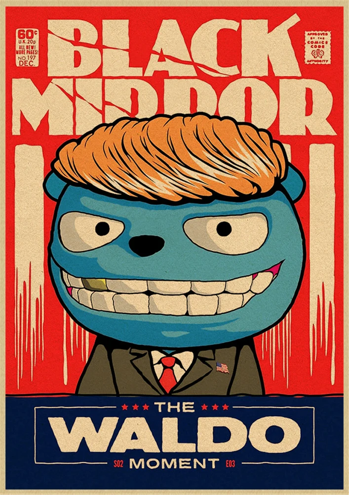 Classic Movie Black Mirror Vintage Kraft Paper Poster Good Quality Painting Retro Poster For Home Bar Wall Deco