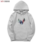 Новая мода перо ожерелье печать толстовки мужские толстые зимние толстовки мужские хип-хоп Уличная однотонная флисовая толстовка мужская одежда