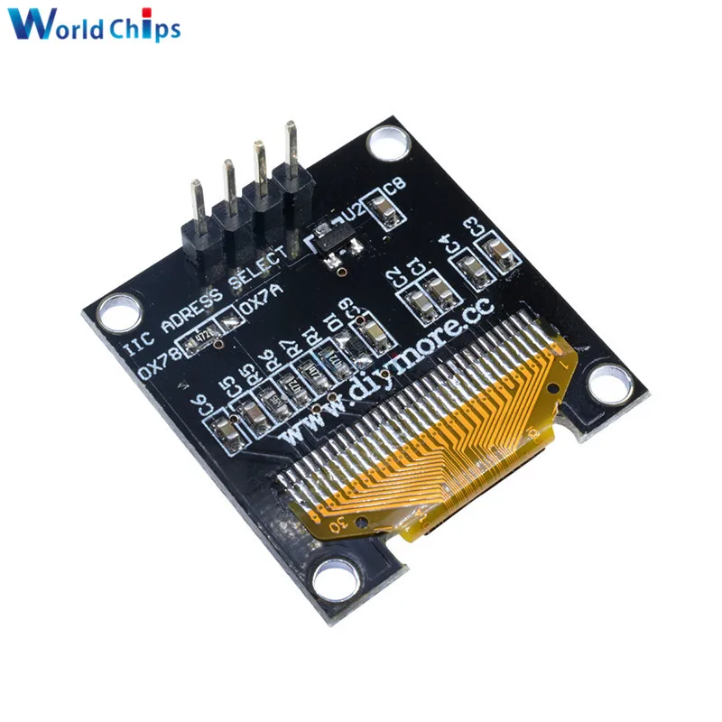 0,9" 0,96 дюймов 128X64 IEC SSD1306 12864 плата с ЖК-экраном IIC последовательный желтый синий/белый oled-дисплей модуль для Arduino
