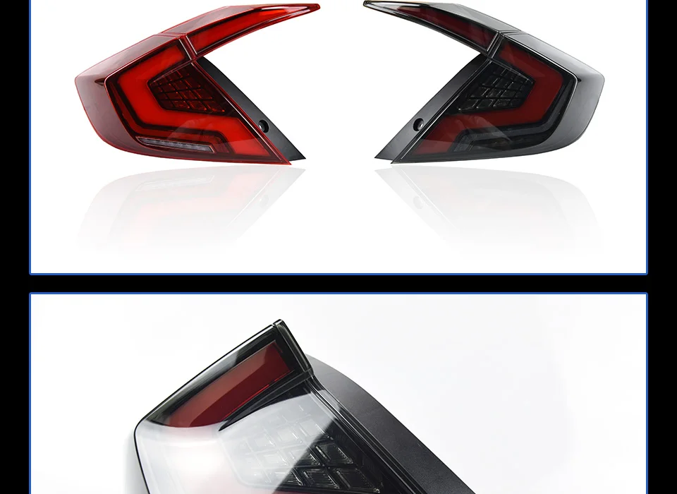 AKD автомобильные задние фонари для Honda Civic G10 задние фонари 10th Sedan 12V светодиодный задний фонарь для автомобиля задний фонарь
