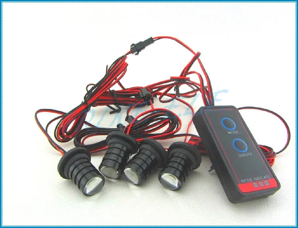 Высокая Мощность Авто Автомобиль Грузовик Мотоцикл 4 светодиодный Вт мерцающий